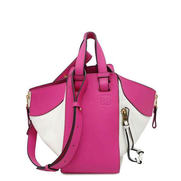 LOEWE Pink Leather Hammock Shoulder Bag - Picture 1 of 14